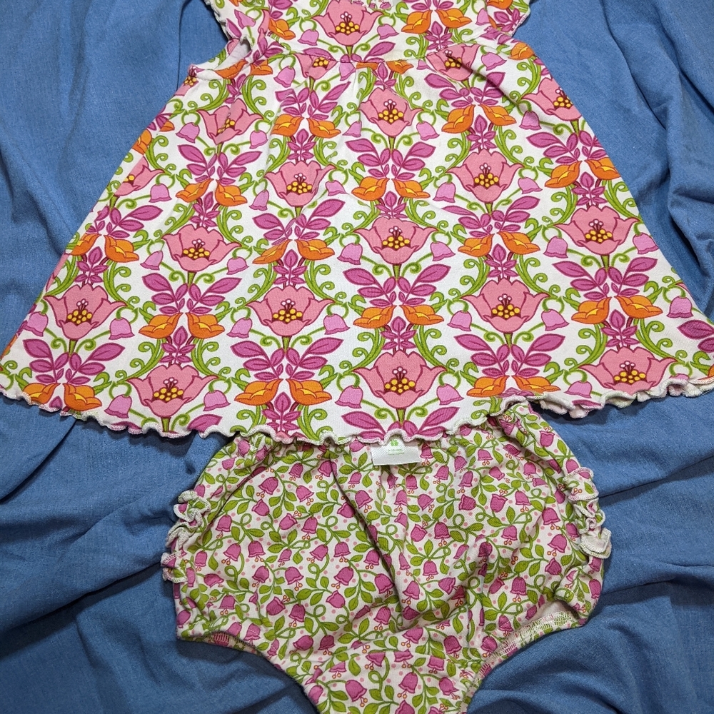 Vera Bradley Dress and Baby Bloomers | 9-12 Months